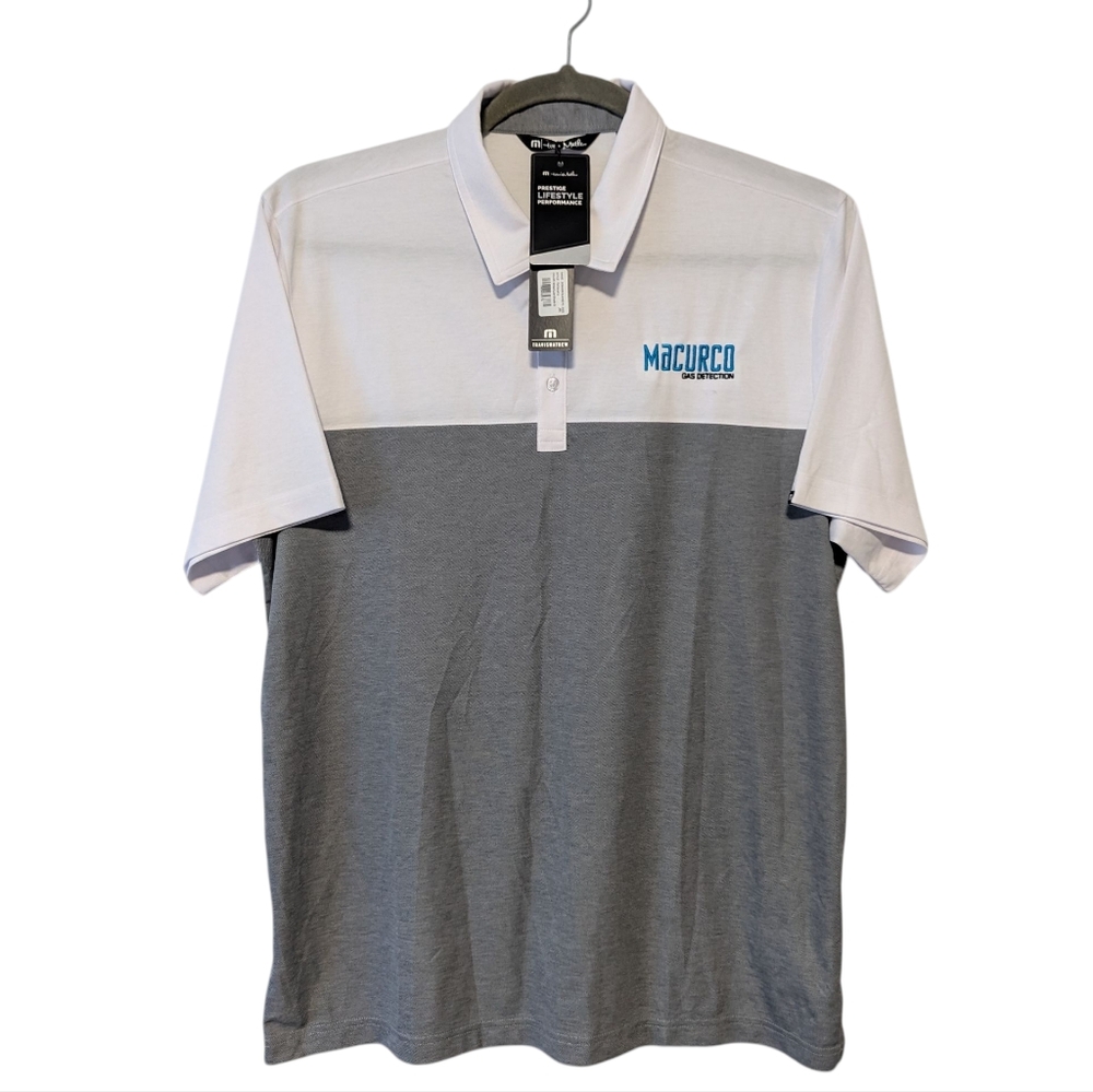 Travis Matthew Men's Oceanside Blocked Polo TshirtMacurco gas detection Size XXL